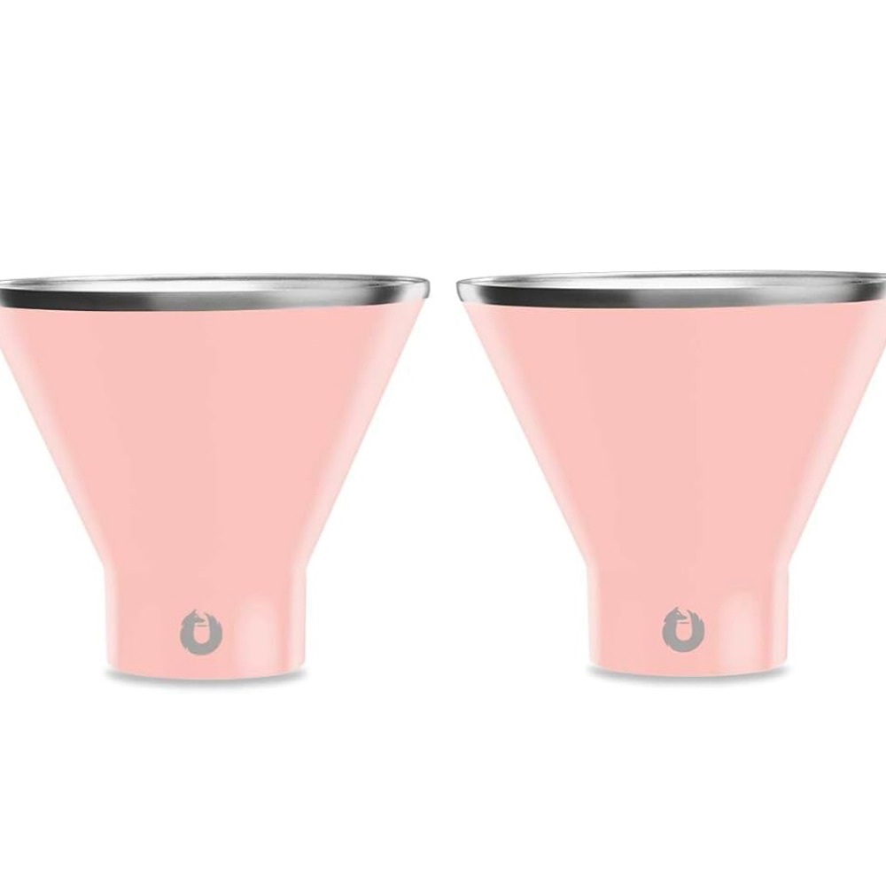 🍸🍸SNOWFOX 🍸🍸Premium Vacuum Insulated Stainless Steel Martini Glass, NWT
